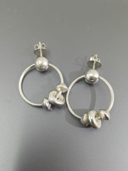 Wheelbarrow Hoop Earrings