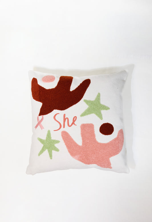 SHE Tufted Pillow