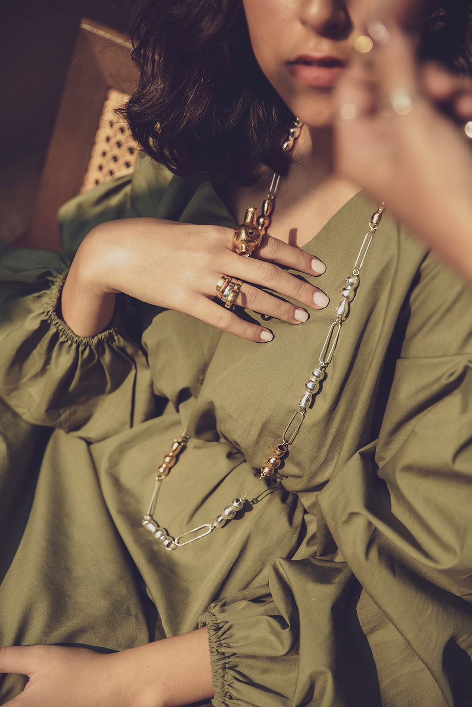 Bottle Head Link Necklace