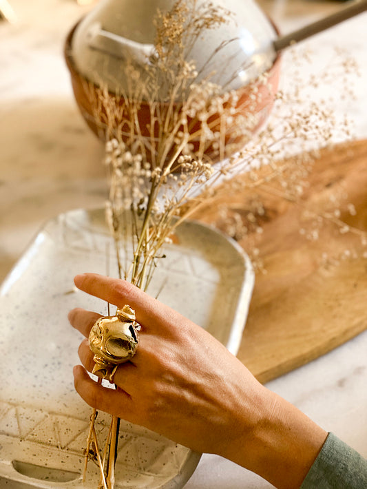 Raw Knuckle Ring Half