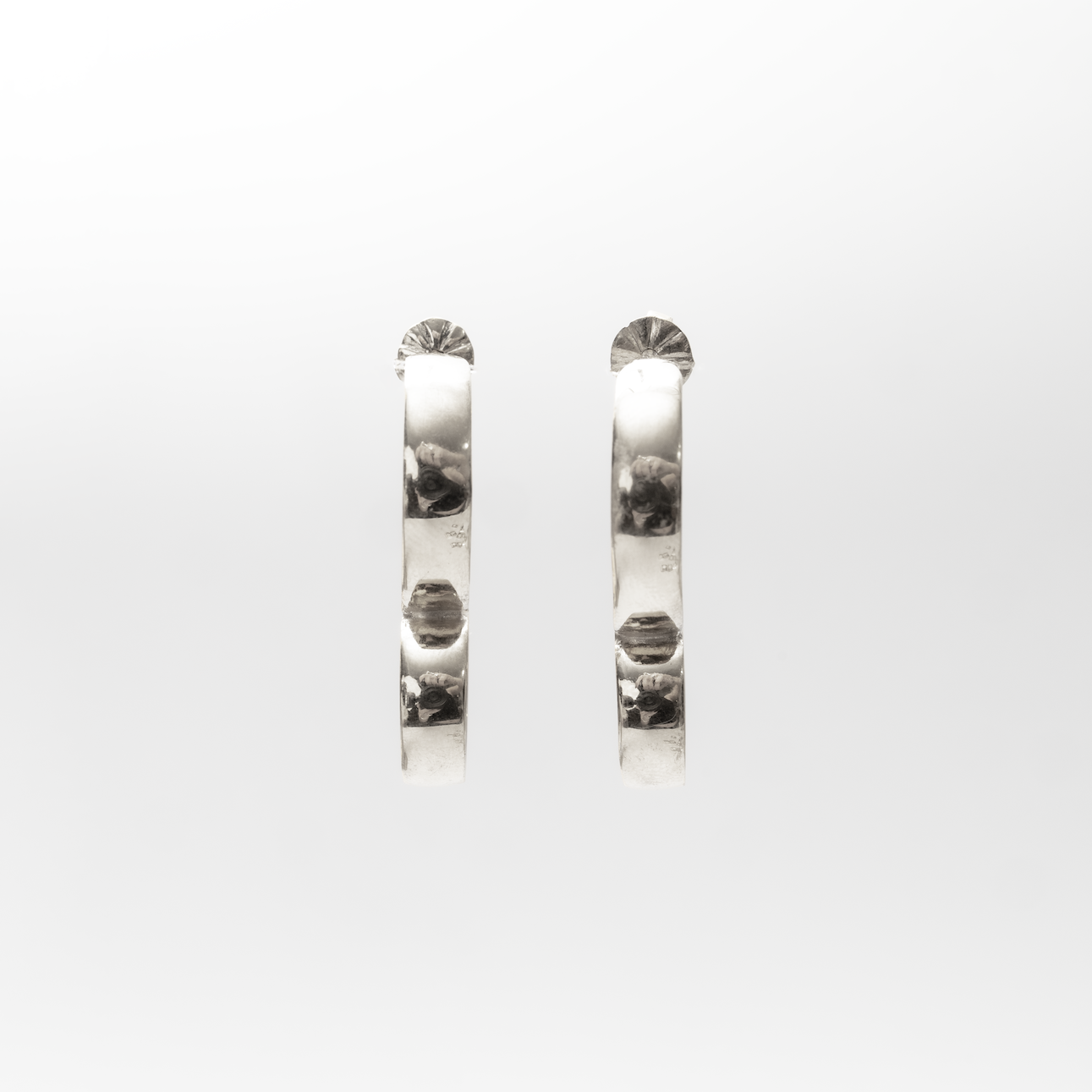 Double Circle Silhouette Hoop Earrings