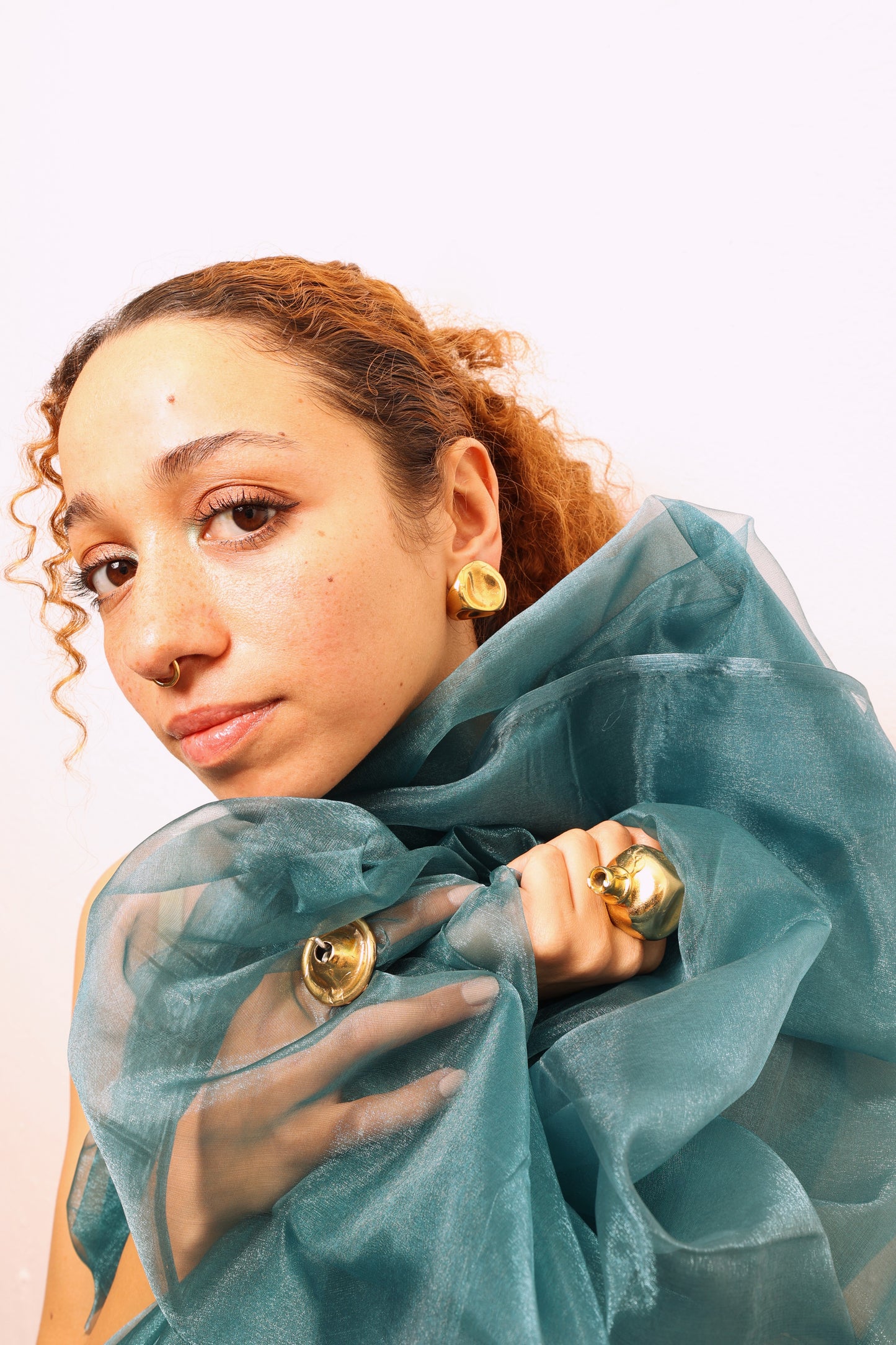 Squished Dome Stud Earring