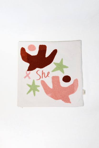 SHE Tufted Pillow