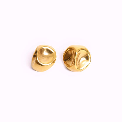 Squished Dome Stud Earring