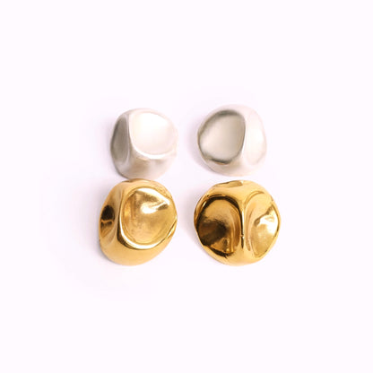 Squished Dome Stud Earring